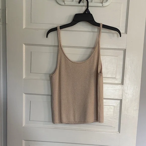 Nine West Taupe Knit Sweater Tank - Picture 1 of 4